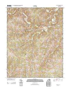 2013 Map of Pamplin, 2013 Print