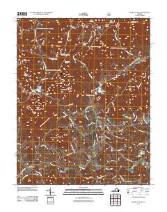 2011 Map of Peaks of Otter, 2011 Print