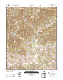 2013 Map of Peaks of Otter, 2013 Print