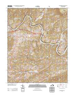 2013 Map of Pearisburg, 2013 Print