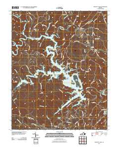 2011 Map of Philpott Lake, 2011 Print