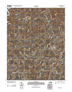 2011 Map of Pittsville, 2011 Print