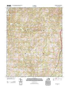 2013 Map of Pittsville, 2013 Print