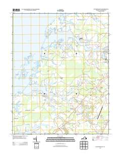 2013 Map of Pungoteague, 2013 Print