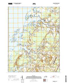 2019 Map of Pungoteague, 2019 Print