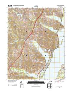 2013 Map of Quantico, 2013 Print