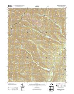2013 Map of Reddish Knob, 2013 Print