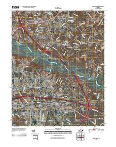 2010 Map of Seven Pines, 2010 Print