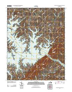 2012 Map of Smith Mountain Dam, 2012 Print