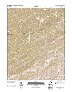 2013 Map of Tazewell North, 2013 Print