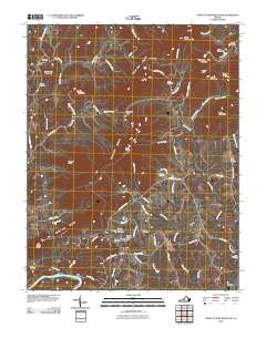 2010 Map of Tobacco Row Mountain, 2010 Print