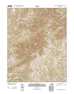 2013 Map of Tobacco Row Mountain, 2013 Print
