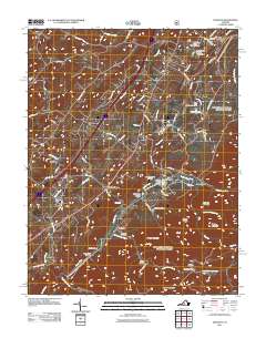 2011 Map of Vesuvius, 2011 Print