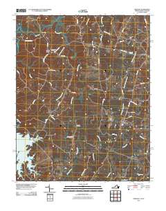 2010 Map of Virgilina, 2010 Print