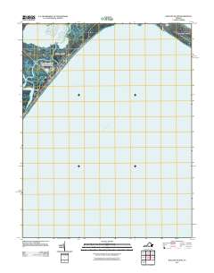 2011 Map of Wallops Island, 2011 Print