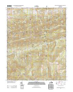 2013 Map of Whitetop Mountain, 2013 Print