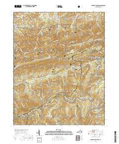 2019 Map of Whitetop Mountain, 2019 Print