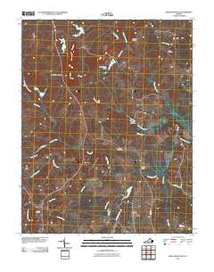 2010 Map of Willis Mountain, 2010 Print