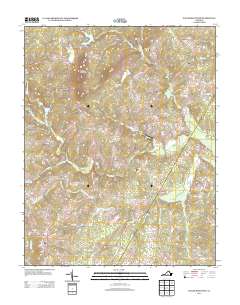 2013 Map of Willis Mountain, 2013 Print
