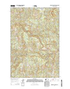 2013 Map of Abernathy Mountain, 2013 Print