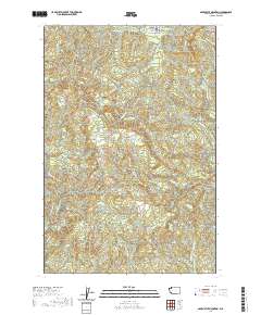 2020 Map of Abernathy Mountain, 2020 Print