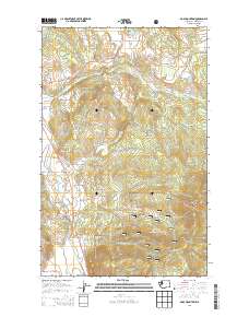 2014 Map of Addy Mountain, 2014 Print