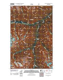 2011 Map of Agnes Mountain, 2011 Print