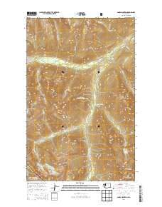 2014 Map of Agnes Mountain, 2014 Print