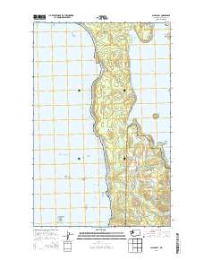 2014 Map of Allens Bay, 2014 Print