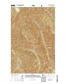 2014 Map of Azurite Peak, 2014 Print