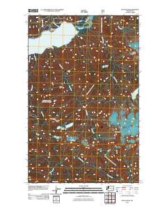 2011 Map of Bacon Peak, 2011 Print