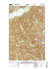 2014 Map of Bacon Peak, 2014 Print
