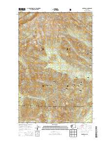 2014 Map of Baker Pass, 2014 Print