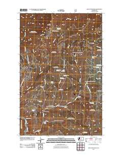 2011 Map of Baldy Mountain, 2011 Print