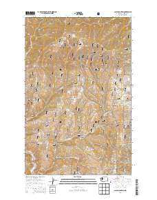2014 Map of Baldy Mountain, 2014 Print