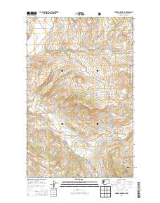 2014 Map of Barker Mountain, 2014 Print