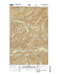 2014 Map of Bearpaw Mountain, 2014 Print