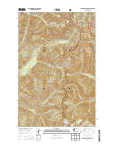 2014 Map of Benchmark Mountain, 2014 Print