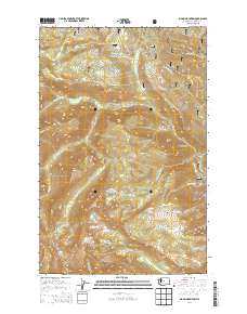 2014 Map of Big Jim Mountain, 2014 Print