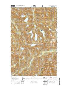 2014 Map of Big Snow Mountain, 2014 Print