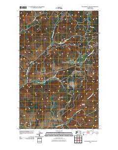 2011 Map of Blackhorse Canyon, 2011 Print