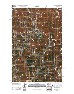 2011 Map of Blewett Pass, 2011 Print