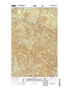 2014 Map of Bulldog Mountain, 2014 Print