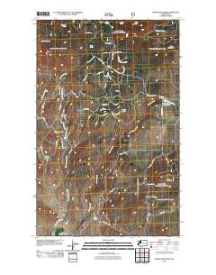 2011 Map of Burge Mountain, 2011 Print
