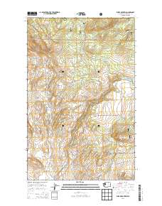 2014 Map of Burge Mountain, 2014 Print