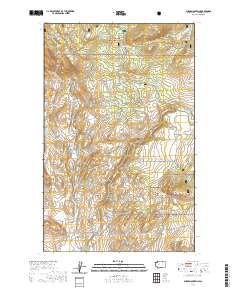 2020 Map of Burge Mountain, 2020 Print