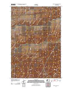 2011 Map of Burr Canyon, 2011 Print