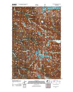 2011 Map of Cascade Pass, 2011 Print