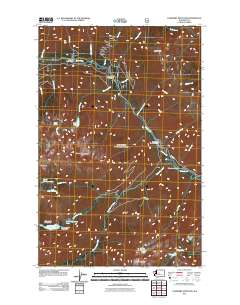 2011 Map of Cashmere Mountain, 2011 Print