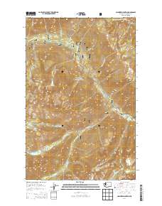 2014 Map of Cashmere Mountain, 2014 Print